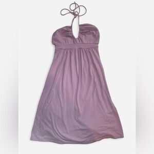 Purple Susana Monaco halter neck dress